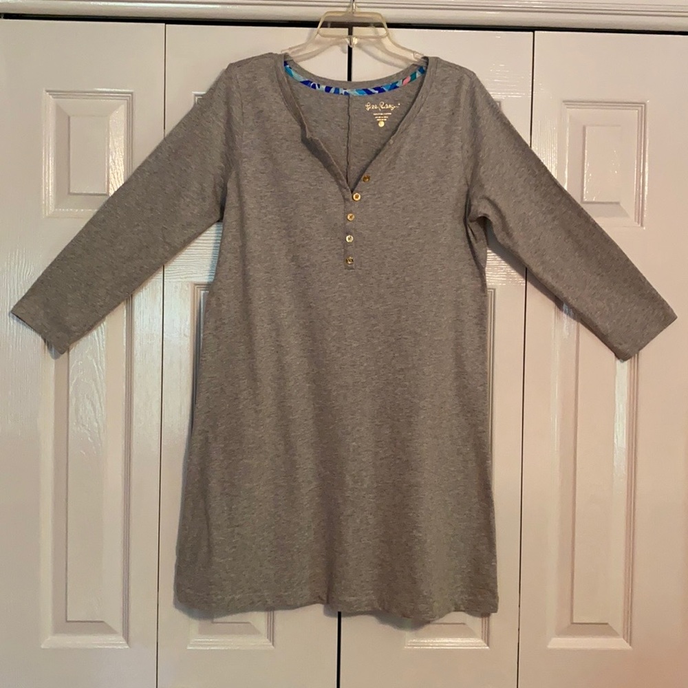 Lilly Pulitzer gray dress